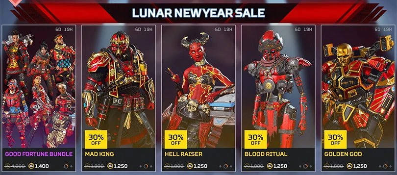 Lunar New Year Sale avant la fin Apex Legends Mobile