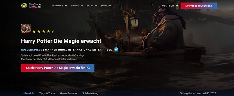 Harry Potter Die Magie erwacht auf Android-Emulator