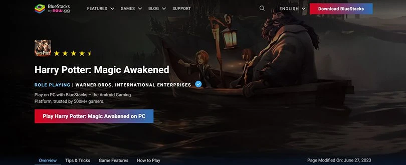 Harry Potter: Magic Awakened on Android emulator