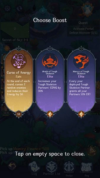 Secret of the Sky roguelite combat upgrades