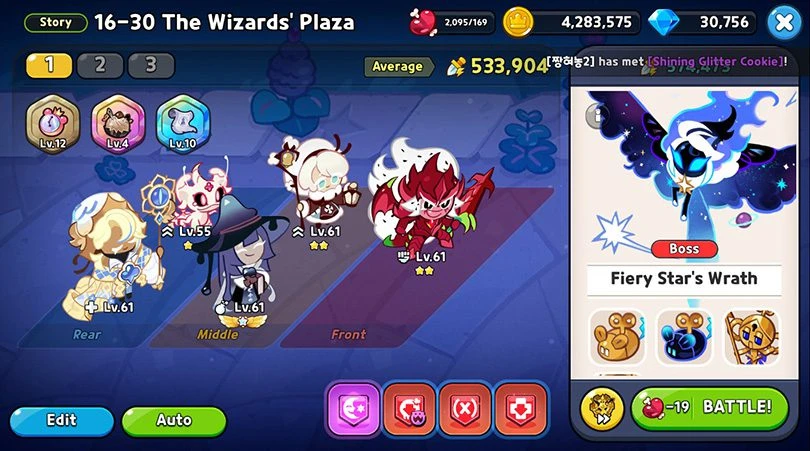 Team für 16-30 Cookie run kingdom